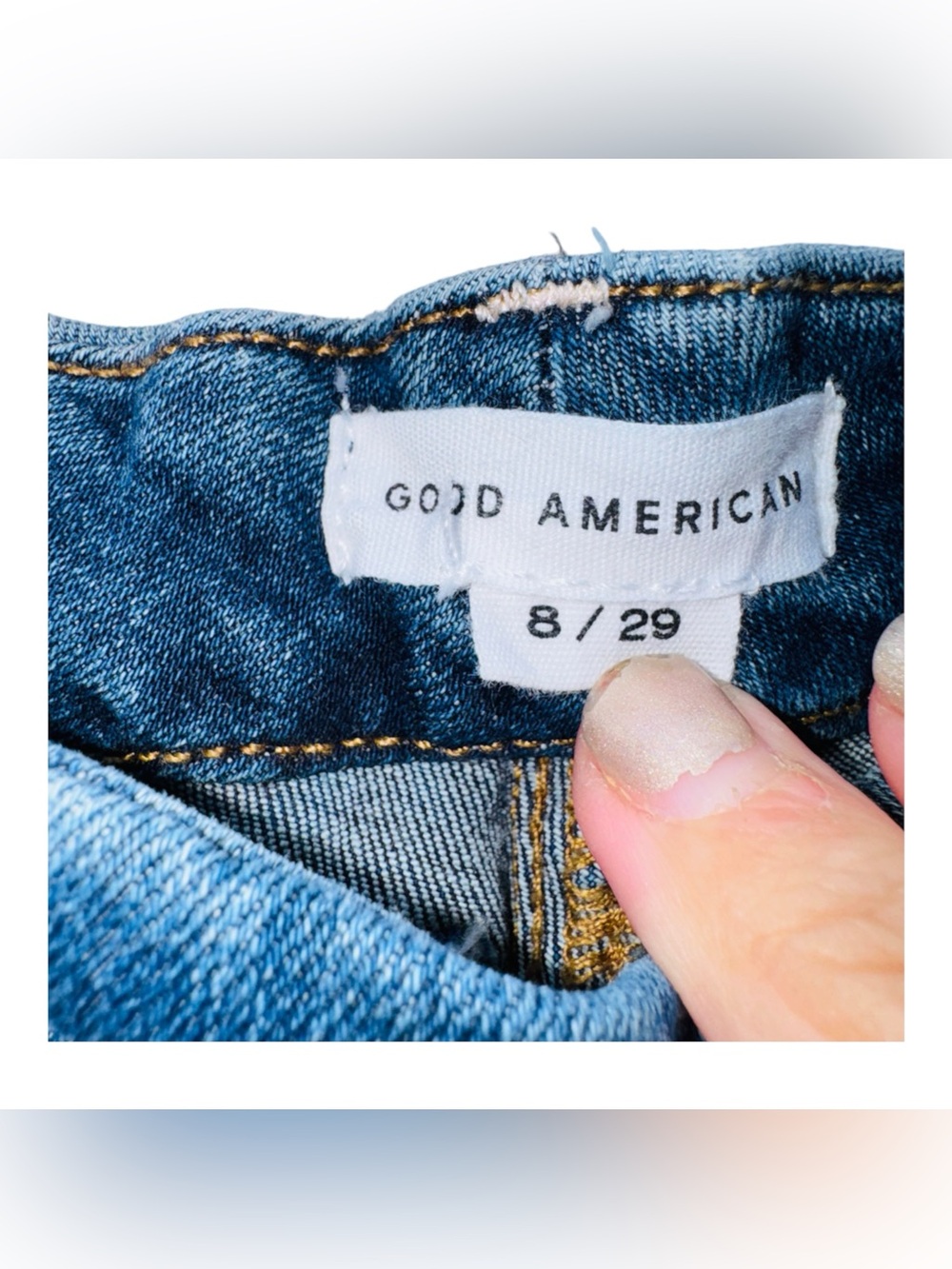 GOOD AMERICAN Good Legs Skinny Jeans Dark Wash GAGL873CE Size 8/29 - Picture 13 of 15